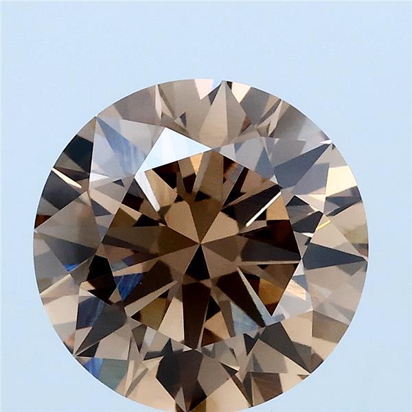 3.02ct Round FANCY BROWN VVS1 Lab Created Diamond