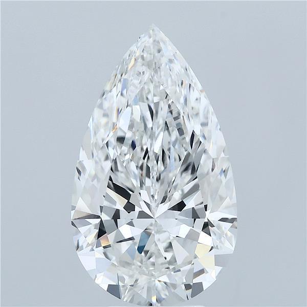 5.01ct Pear F VVS2 Lab Created Diamond