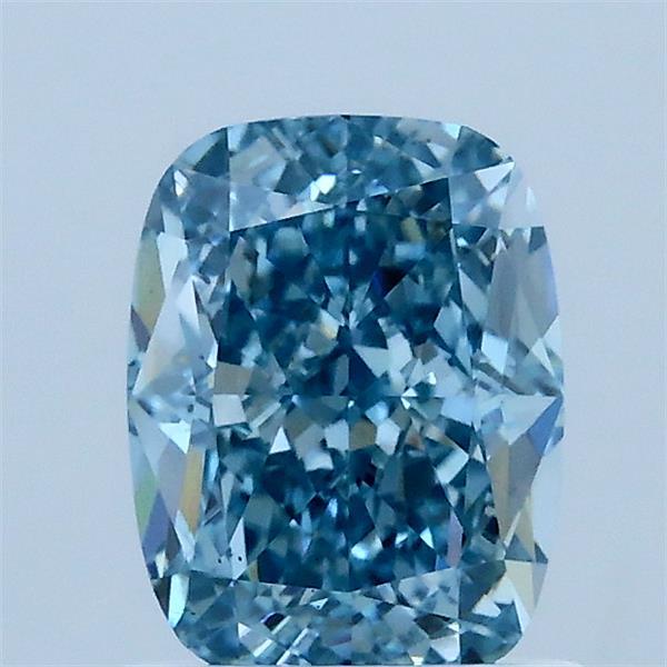 1.3ct Cushion FANCY VIVID BLUE VS1 Lab Created Diamond