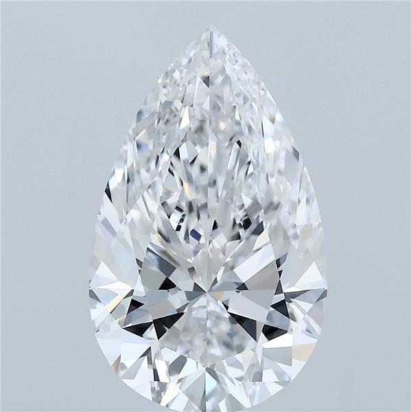 3.05ct Pear E VVS2 Lab Created Diamond