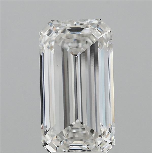 5.28ct Emerald F VS1 Lab Created Diamond