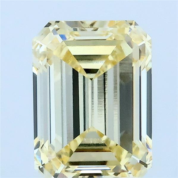 2.19ct Emerald FANCY YELLOW VVS2 Lab Created Diamond