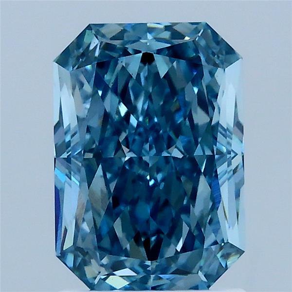 2.15ct Radiant FANCY VIVID BLUE VS1 Lab Created Diamond
