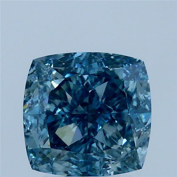 3.07ct Cushion FANCY VIVID BLUE VS1 Lab Created Diamond