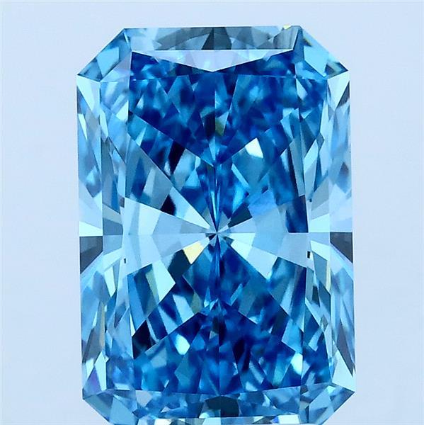 3.01ct Radiant FANCY VIVID BLUE VS2 Lab Created Diamond