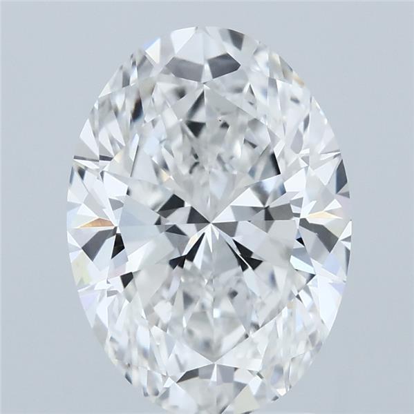 3.03ct Oval E VVS2 Lab Created Diamond