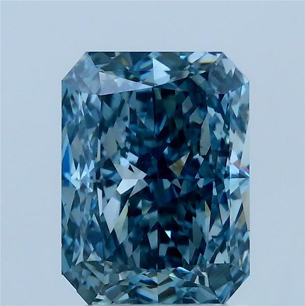 2.01ct Radiant FANCY VIVID BLUE VS1 Lab Created Diamond