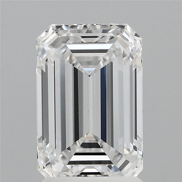 2.1ct Emerald D VVS1 Lab Created Diamond