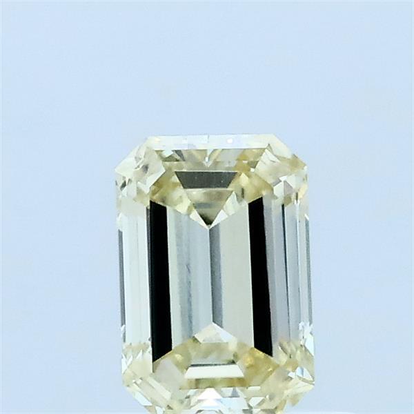 0.58ct Emerald LIGHT YELLOW VVS2 Lab Created Diamond