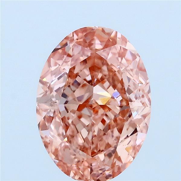 2.51ct Oval FANCY VIVID PINK VS1 Lab Created Diamond