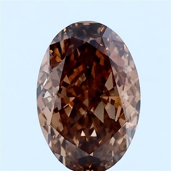 1.09ct Oval FANCY BROWN VVS1 Lab Created Diamond