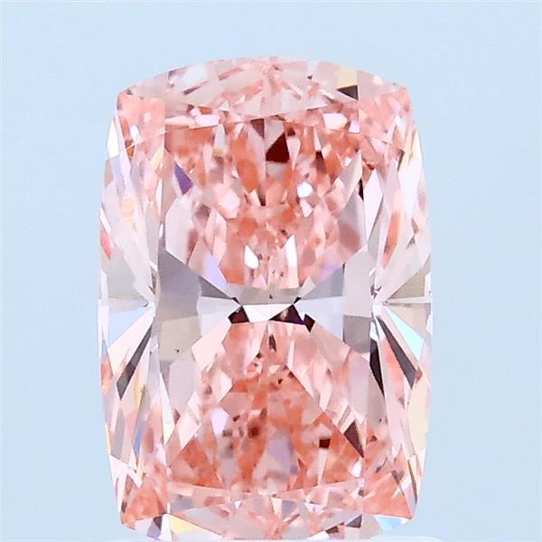 1.51ct Cushion FANCY VIVID PINK VS1 Lab Created Diamond