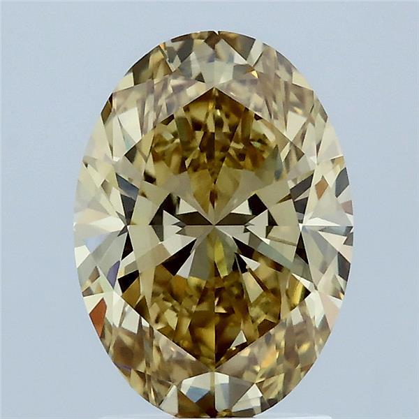 2ct Oval FANCY INTENSE YELLOW VVS2 Lab Created Diamond