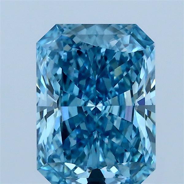 1.51ct Radiant FANCY VIVID BLUE VS1 Lab Created Diamond