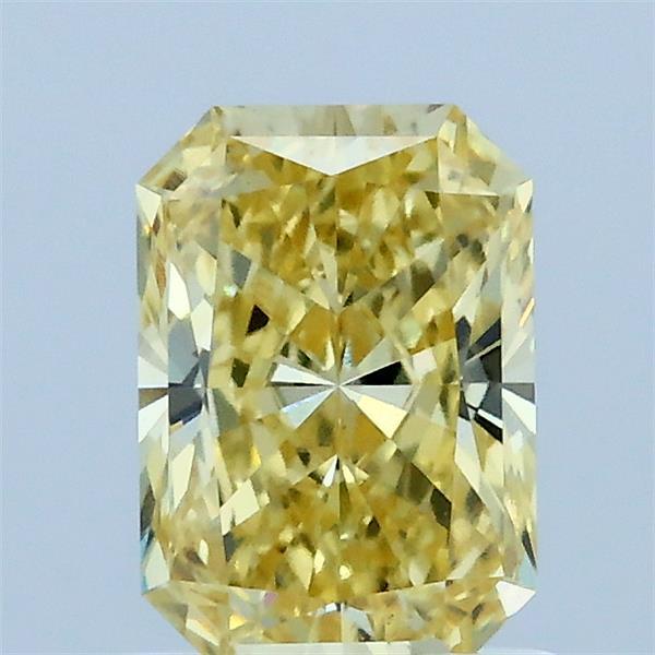 1.09ct Radiant FANCY INTENSE YELLOW VS1 Lab Created Diamond