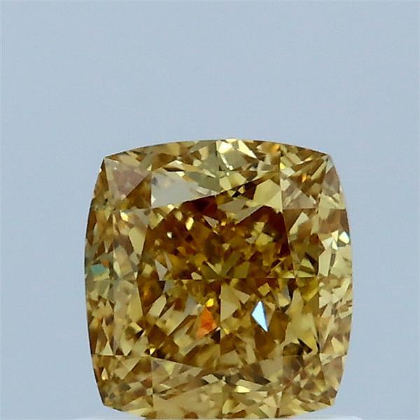 1.11ct Cushion FANCY INTENSE YELLOW VVS2 Lab Created Diamond