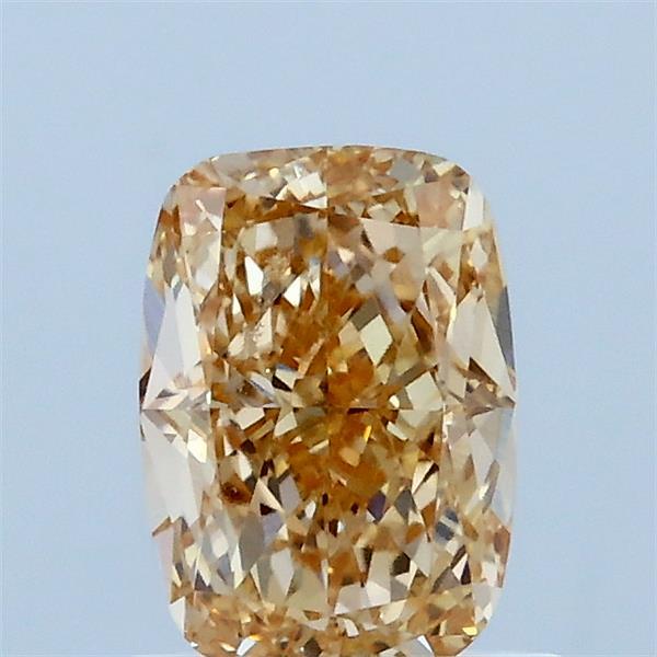 1.03ct Cushion LIGHT BROWNISH YELLOW VVS2 Lab Created Diamond