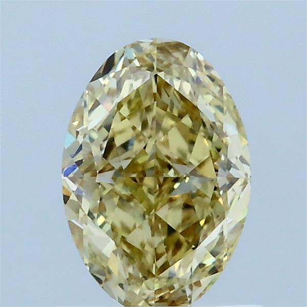 1.06ct Oval FANCY INTENSE YELLOW VS1 Lab Created Diamond