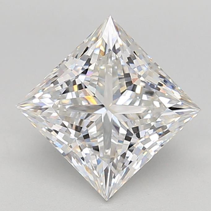 3.04ct Princess F VS1 Lab Created Diamond