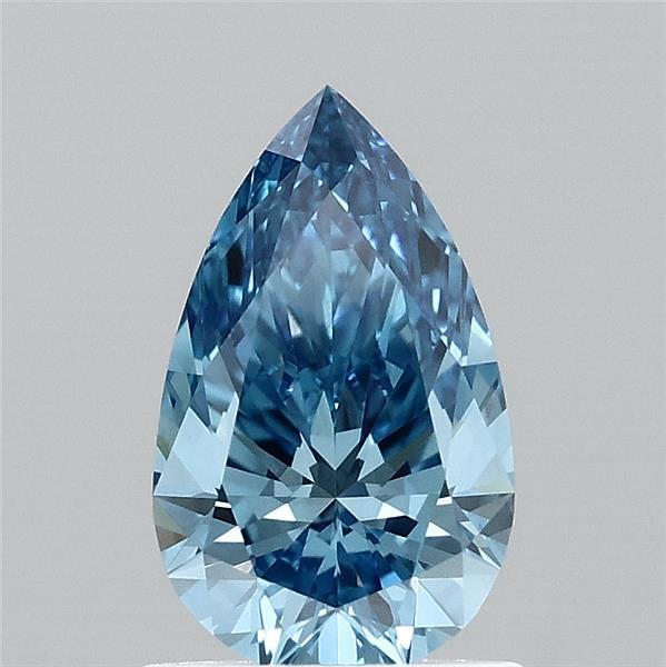 1.02ct Pear FANCY VIVID BLUE VVS2 Lab Created Diamond