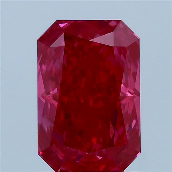 2.03ct Radiant FANCY VIVID PINK VS1 Lab Created Diamond