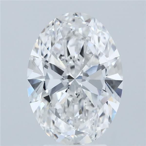 4ct Oval E VVS2 Lab Created Diamond
