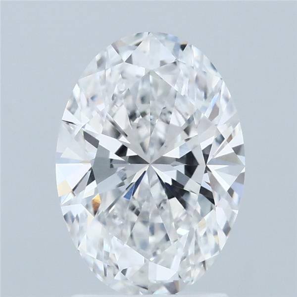 1.93ct Oval E VVS2 Lab Created Diamond