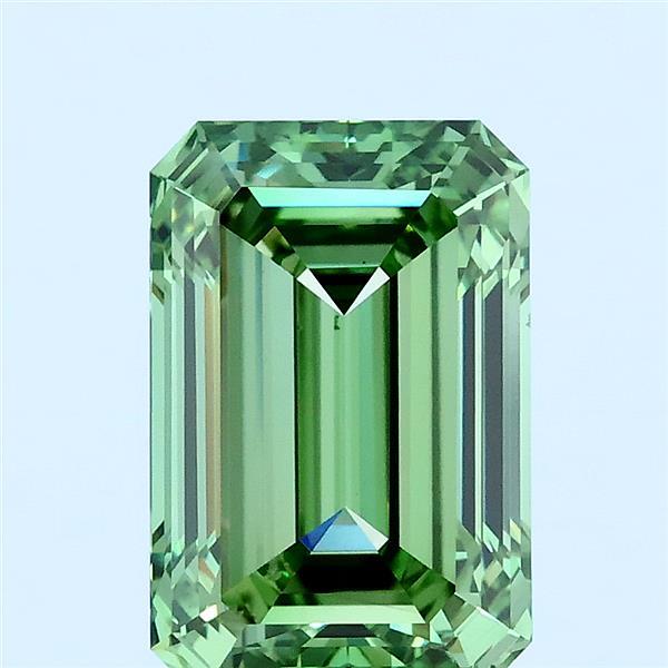 3ct Emerald FANCY VIVID GREEN VS2 Lab Created Diamond