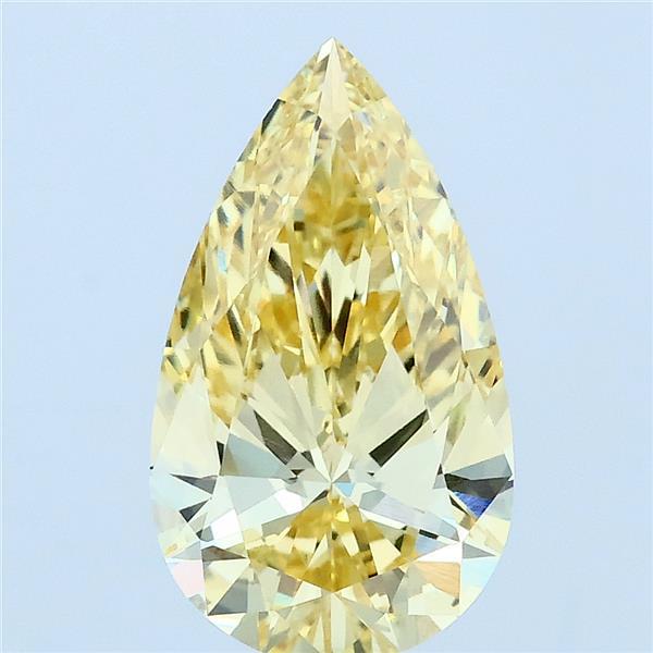 2.1ct Pear FANCY INTENSE YELLOW VVS2 Lab Created Diamond