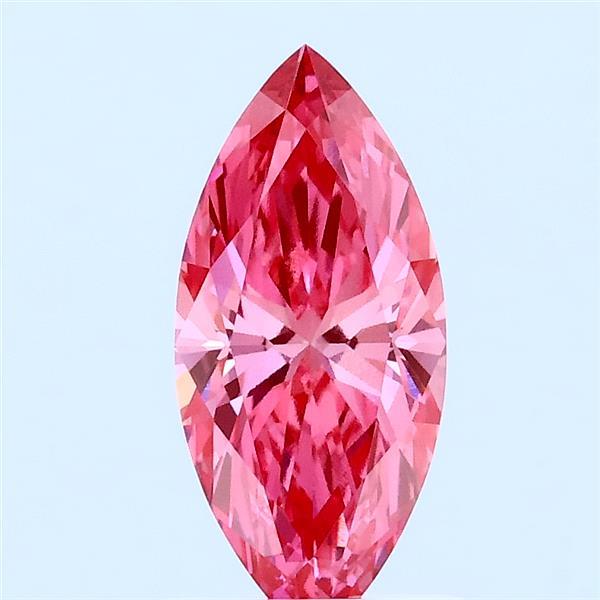 1.03ct Marquise FANCY VIVID PINK VVS2 Lab Created Diamond
