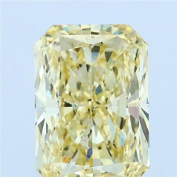 3.09ct Radiant FANCY YELLOW VS1 Lab Created Diamond
