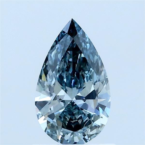 0.64ct Pear FANCY GREYISH BLUE VS1 Lab Created Diamond