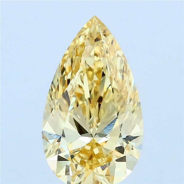 2.04ct Pear FANCY INTENSE YELLOW VVS2 Lab Created Diamond
