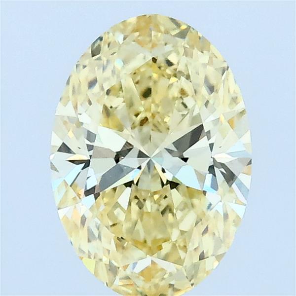 1.06ct Oval FANCY YELLOW VVS2 Lab Created Diamond