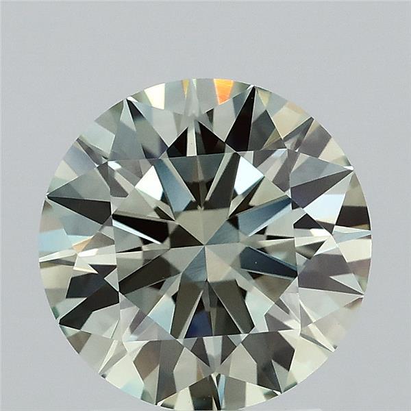 2.21ct Round FANCY INTENSE GREEN VVS2 Lab Created Diamond