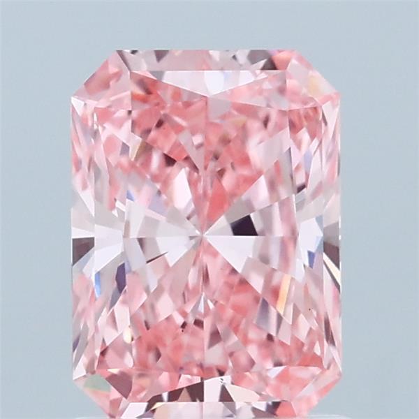 1.41ct Radiant FANCY VIVID PINK VS1 Lab Created Diamond