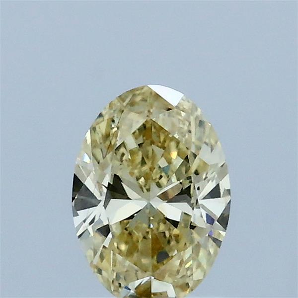0.5ct Oval FANCY INTENSE YELLOW VS2 Lab Created Diamond
