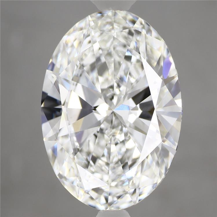3.96ct Oval F VVS2 Lab Created Diamond