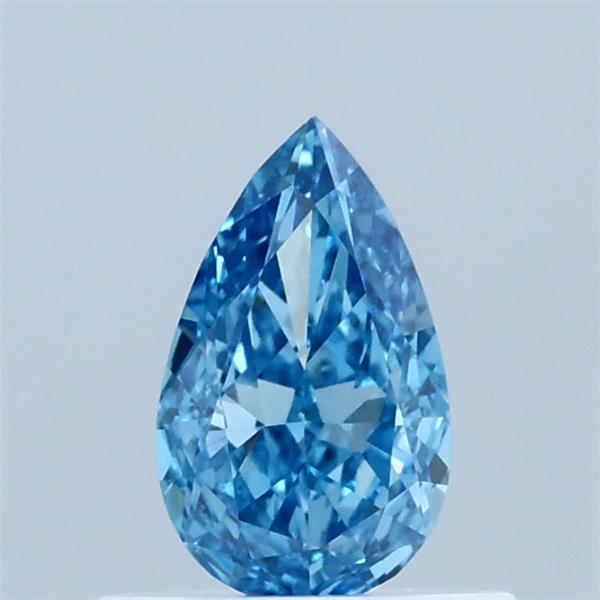 0.52ct Pear FANCY VIVID BLUE VVS2 Lab Created Diamond