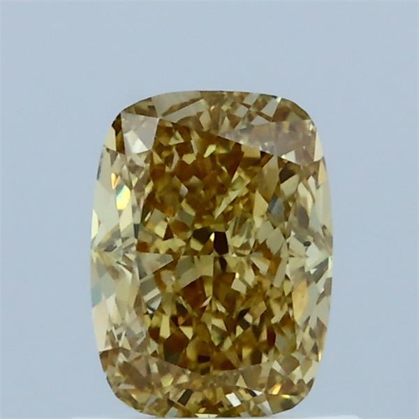 1.03ct Cushion FANCY INTENSE YELLOW VS2 Lab Created Diamond