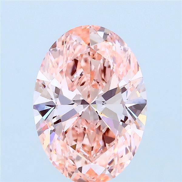 2.01ct Oval FANCY VIVID PINK VS1 Lab Created Diamond