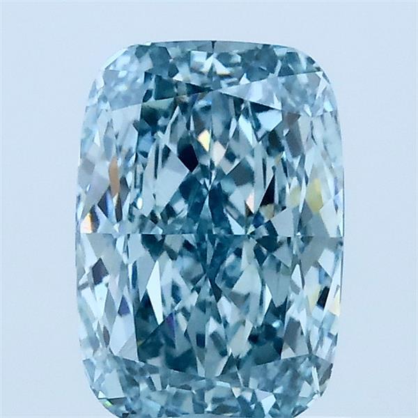 1.33ct Cushion FANCY INTENSE BLUE VS1 Lab Created Diamond