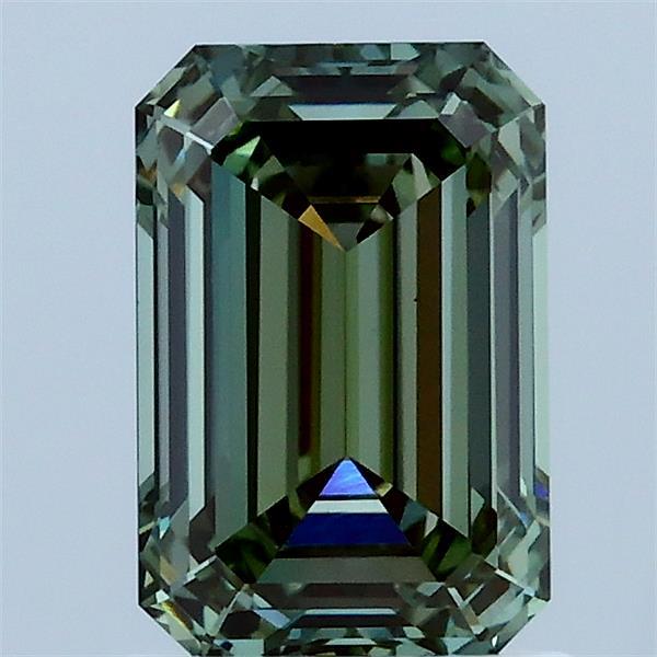 1.53ct Emerald FANCY VIVID GREEN VS1 Lab Created Diamond