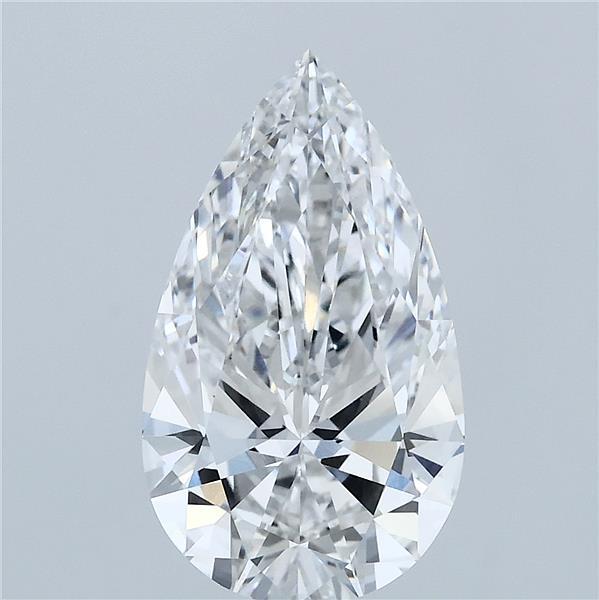 3.05ct Pear F VVS2 Lab Created Diamond