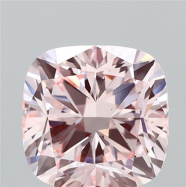 3.04ct Cushion FANCY INTENSE PINK VS2 Lab Created Diamond