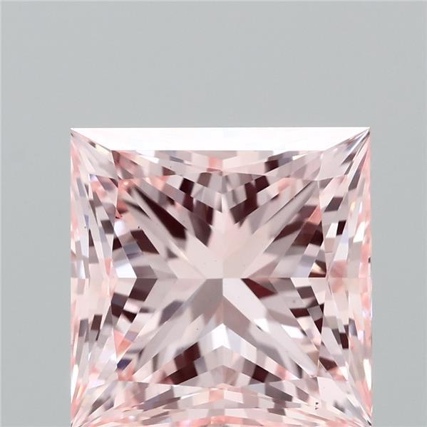 2.53ct Princess FANCY INTENSE PINK VS1 Lab Created Diamond