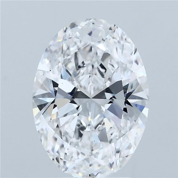 3ct Oval D VS1 Lab Created Diamond