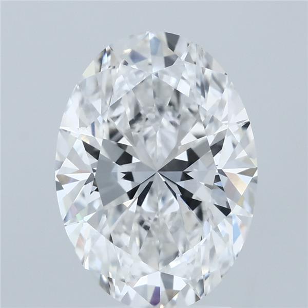 3ct Oval E VVS2 Lab Created Diamond