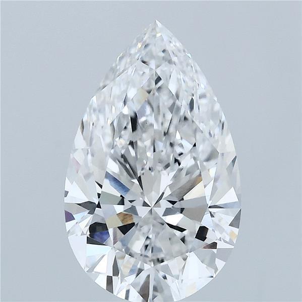 3.09ct Pear E VVS2 Lab Created Diamond