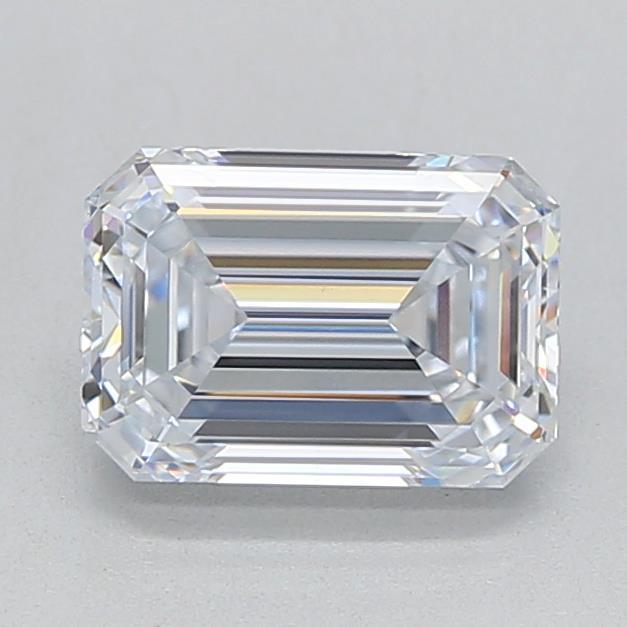 0.95ct Emerald E VVS2 Lab Created Diamond
